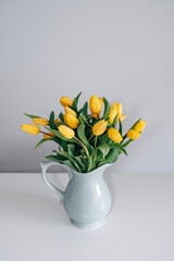 Colorful bouquet of tulips