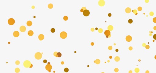 Golden circles on white background. Perfect for celebration, party, or festive designs.
