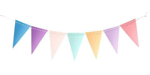 Obraz premium Colorful Party Banner in pastel colors