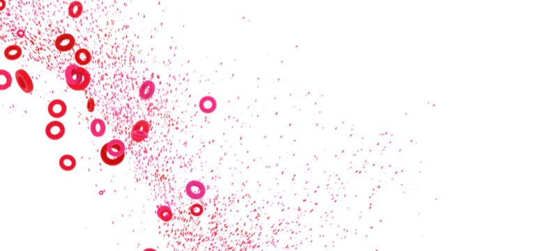 Abstract background with pink circles and confetti. Perfect for websites, presentations, and more. - Powered by Adobe