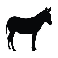 Download high quality donkey silhouette vector image for graphic design and illustration needs today