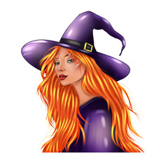  Cute Witch Sticker