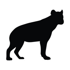 Fototapeta premium Hyena silhouette vector image for wildlife enthusiasts and animal lovers design resource graphic