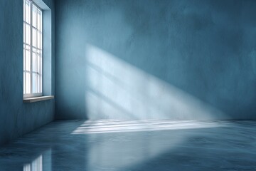 Fototapeta premium Empty room with window and light