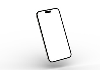 High-quality stock photo of a modern smartphone with a blank screen, perfect for app presentations or website mockups.