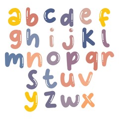 hand drawn alphabet