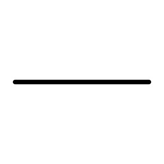 A single horizontal black line on a white background, representing a separator, underline, or minimalist design element.