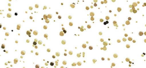Beautiful abstract background with many beige and brown spheres floating on white. Perfect for websites or presentations.