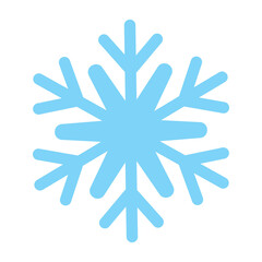 Vector illustrator Minimalist vector icons of snow flakes in graceful patterns and linear forms perfect for wintertime, New Year, and holiday visuals Blue snowflake icon isolated vector illustration