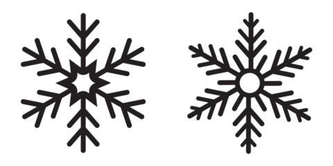 Blue snowflake icon set isolated vector illustration. Snowflake different icons. snowflakes icon, snow or snowflake winter symbol set vector art illustration isolated on transparent png