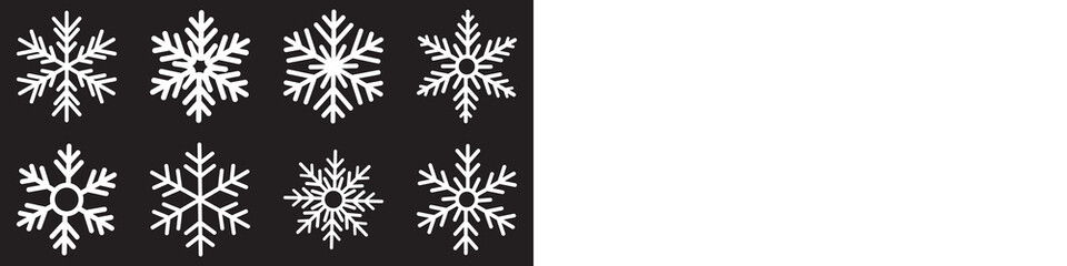 Snowflake different icons. Blue snowflake icon set isolated vector illustration. snowflakes icon,...