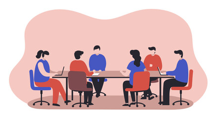 Diverse team collaborating in a modern office meeting, discussing ideas and planning projects. Ideal for business, teamwork, and corporate strategy concepts.