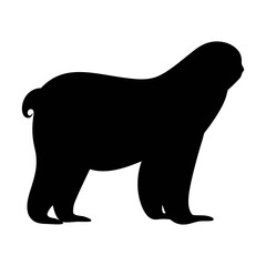 Discover the silhouette of a black bear side view vector illustration for wildlife designs and art projects