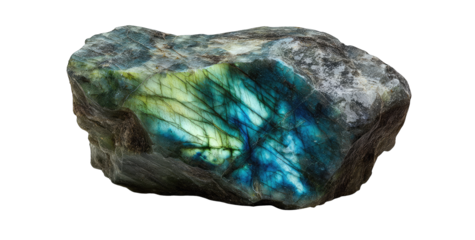 Raw lazurite specimen, vibrant blue-green hues