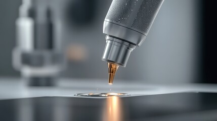 Robotic arm performing precise movements in close-up, illuminated by harsh light, creating sharp shadows and accentuating intricate details, robotic arm performing precise movements.