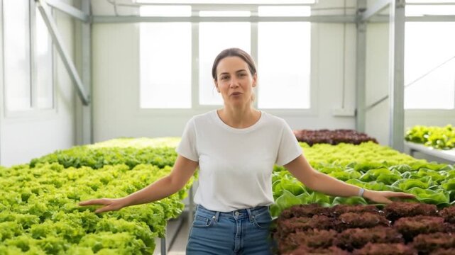 Hydroponic Lettuce Farm: Woman Farmer's Presentation