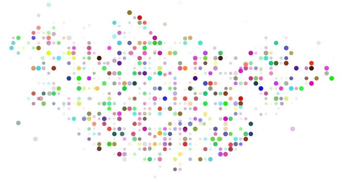 Generative Mongolia map abstraction with dynamic form
