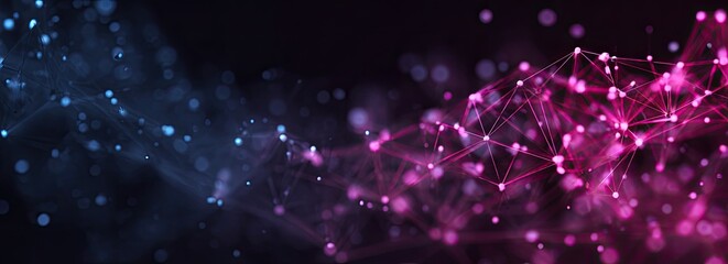 Abstract digital network.  Blurred colors and shapes