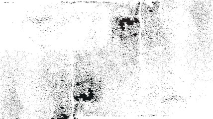 Horizontal cracked surface texture with distressed grunge details, black and white damaged wall pattern for overlays, vintage concrete backgrounds, and abstract design use