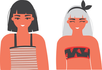 Fashion girl vector, woman illustration doodle, modern female art, cartoon fashion girl, stylish woman sketch, doodle female clipart, fashion character doodle, doodle woman avatar, trendy girl doodle 