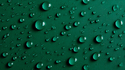 water drops on green