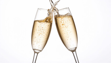 Champagne Glasses Clinking Celebration toast