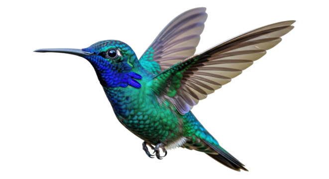Isolated Hummingbird