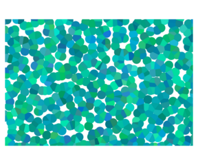 Abstract mosaic pattern in blue and green shades