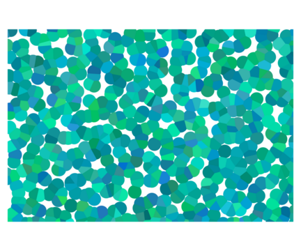 Abstract mosaic pattern in blue and green shades