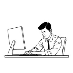 Simple vector of work profession