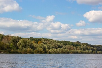 The Pripyat River on the Autumn day