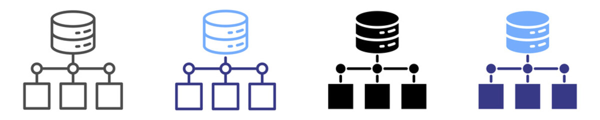 Data Sets icon set multiple style
