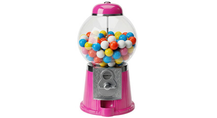 Isolated Pink Gumball Machine