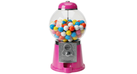 Isolated Pink Gumball Machine