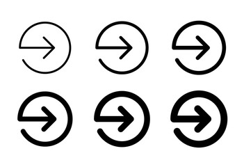 Right direction arrow icons