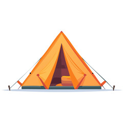 Orange A-frame Tent