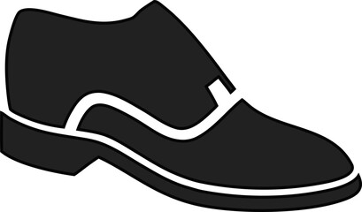 Professional men’s footwear vector silhouette illustration, great for online marketing, e-commerce stores, and lifestyle ads.