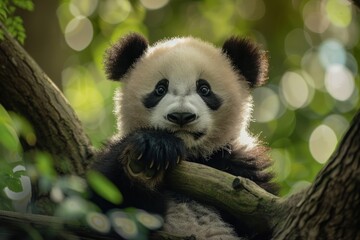 Obraz premium Panda wildlife animal mammal.