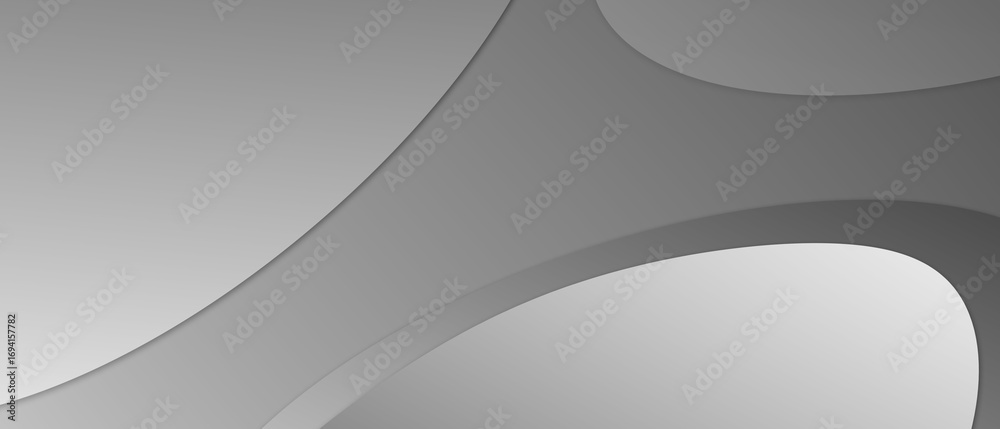 Canvas Prints grainy metallic silver gradient grey abstract geometrical divided curve monochrome background with b