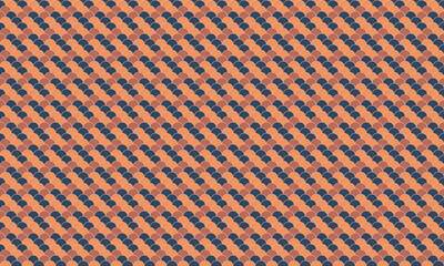 Abstract geometric pattern.  Diagonal lines of muted orange and dark teal create a textured, woven effect. Ideal for backgrounds, textiles, and web design.