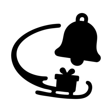 Christmas Sleigh and Bell UI Motion Icon