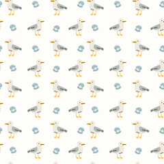 Cute ocean animals number flashcards set for kids with whales, dolphins, crabs, jellyfish and more