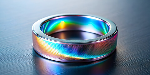 Glowing tech triangle mesh with particle flow in futuristic cyber abstract digital technology design
