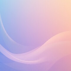 Obraz premium Ethereal abstract background featuring delicate, flowing wave patterns over a soft and serene pastel gradient of blue, pink, and purple