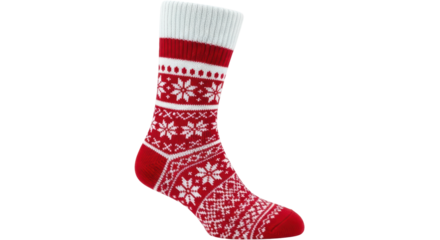 Isolated Red Christmas Sock
