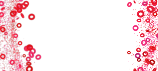 Colorful background with pink and red rings. Perfect for presentations, websites, and more!