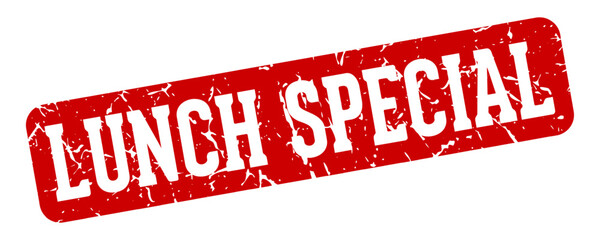 lunch special rectangular sign. lunch special stamp