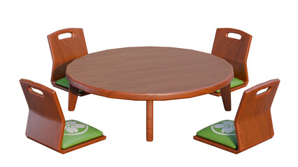 Japanese Low Dining Table