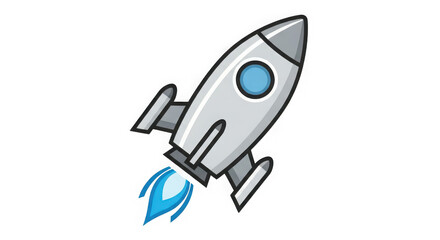 Dynamic rocket launching into space a bold journey of exploration and future adventures iconography representing progress transparent background