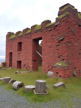 Ruins of Old Russian Fortress Notvikstornet near Bomarsund, Alan